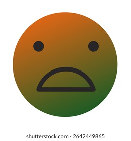 Vetor de Arte com Gradiente Emoji ou Emoticon