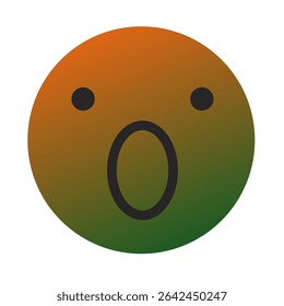 Emoji o Emoticon Gradient Art Vector