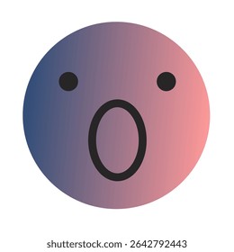 Emoji or Emoticon Gradient Art Vector
