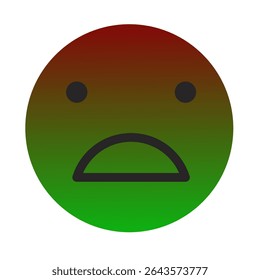 Emoji or Emoticon Gradient Art Vector