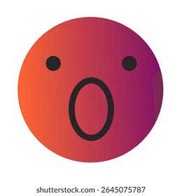 Emoji or Emoticon Gradient Art Vector
