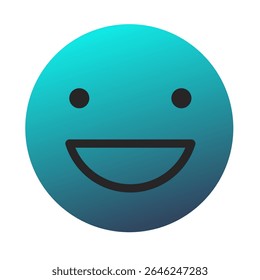 Emoji or Emoticon Gradient Art Vector