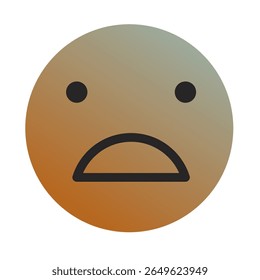 Emoji or Emoticon Gradient Art Vector