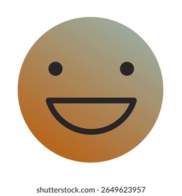 Emoji or Emoticon Gradient Art Vector