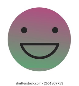 Emoji or Emoticon Gradient Art Vector