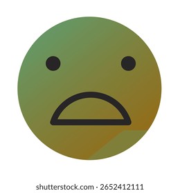 Emoji or Emoticon Gradient Art Vector
