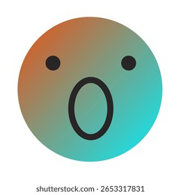 Emoji o Emoticon Gradient Art Vector