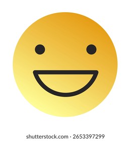 Emoji or Emoticon Gradient Art Vector