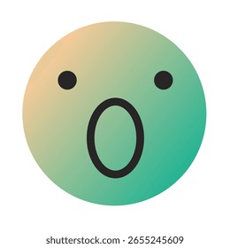 Vetor de Arte com Gradiente Emoji ou Emoticon
