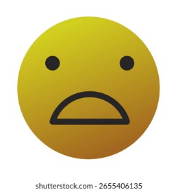 Emoji o Emoticon Gradient Art Vector