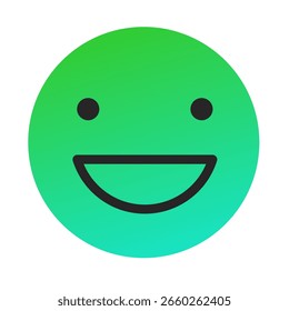 Emoji o Emoticon Gradient Art Vector