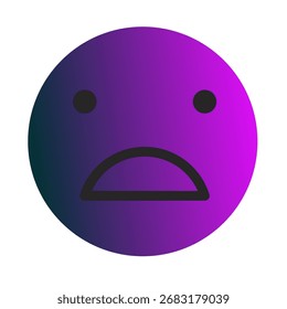 Vetor de Arte com Gradiente Emoji ou Emoticon