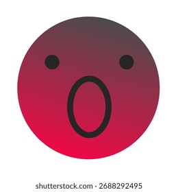 Emoji o Emoticon Gradient Art Vector