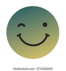 Emoji o Emoticon Gradient Art Vector