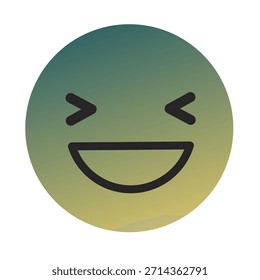Emoji o Emoticon Gradient Art Vector