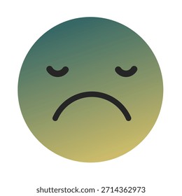 Emoji o Emoticon Gradient Art Vector