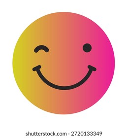Emoji o Emoticon Gradient Art Vector
