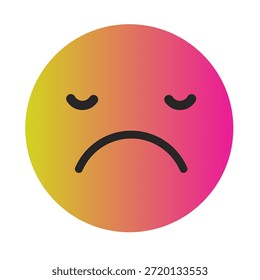 Emoji o Emoticon Gradient Art Vector