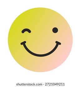 Emoji o Emoticon Gradient Art Vector