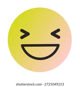 Emoji o Emoticon Gradient Art Vector