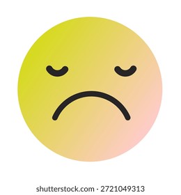 Emoji o Emoticon Gradient Art Vector