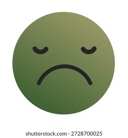 Emoji or Emoticon Gradient Art Vector
