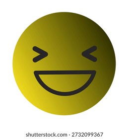Emoji o Emoticon Gradient Art Vector