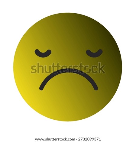 Emoji or Emoticon Gradient Art Vector