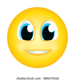 Emoji Emoticon Happy Expression Face Character Stock Vector (Royalty ...