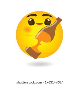 Emoji Emoticon Hugging Beer Mug Beer Stock Vector (Royalty Free ...