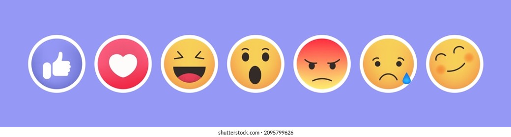 Emoji emoticon icon. Social media concept. Like and thumb up. Vector line icon for Business and Advertising.