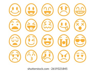 Emoji Emoticon Line Icon Element