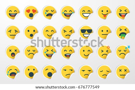 Emoji / Emoticon Sticker Set
