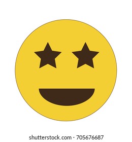 Emoji. Emoticon. Vector happy face