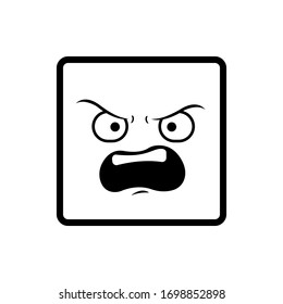 Emoji emoticons black thin vector lines 