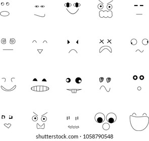 Emoji emotion set, emoji icons