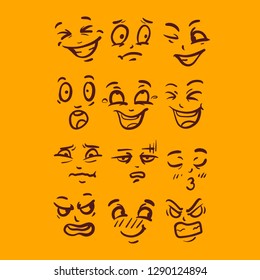 emoji expression face vector illustration