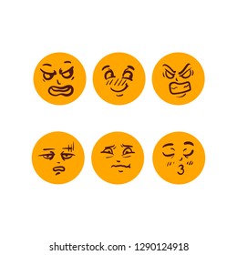 emoji expression face vector illustration