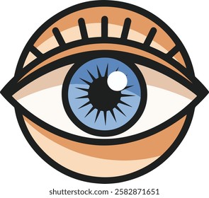 Emoji Eye icon set vector on white background.