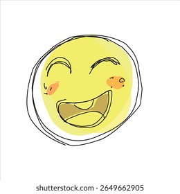 emoji face feeling happy  illutration.eps