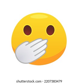 Icono de cara plana Emoji para el diseño web. Icono de círculo de emoción amarillo caricatura sonriendo, riendo y llorando vector aislado