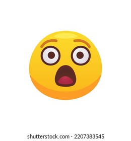 Emoji se enfrenta a un icono plano para la web. Icono de círculo de emoción amarillo caricatura sonriendo, riendo y llorando ilustraciones vectoriales aisladas. Expresión de sensación