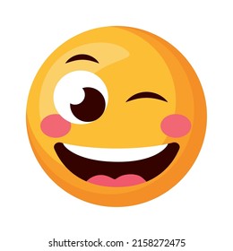 emoji face happy feeling icon
