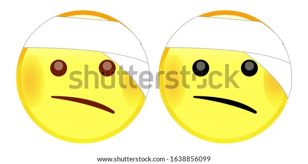 Download Emoji Face Head Bandage Yellow Face Stock Vector Royalty Free 1638856099 PSD Mockup Templates