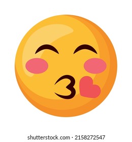 emoji face kissing feeling icon