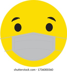 emoji face mask stay safe