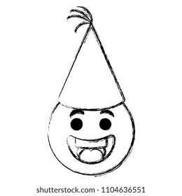 emoji face with party hat