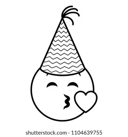 emoji face with party hat