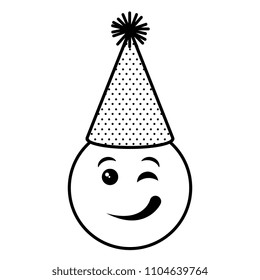 emoji face with party hat