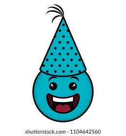 emoji face with party hat